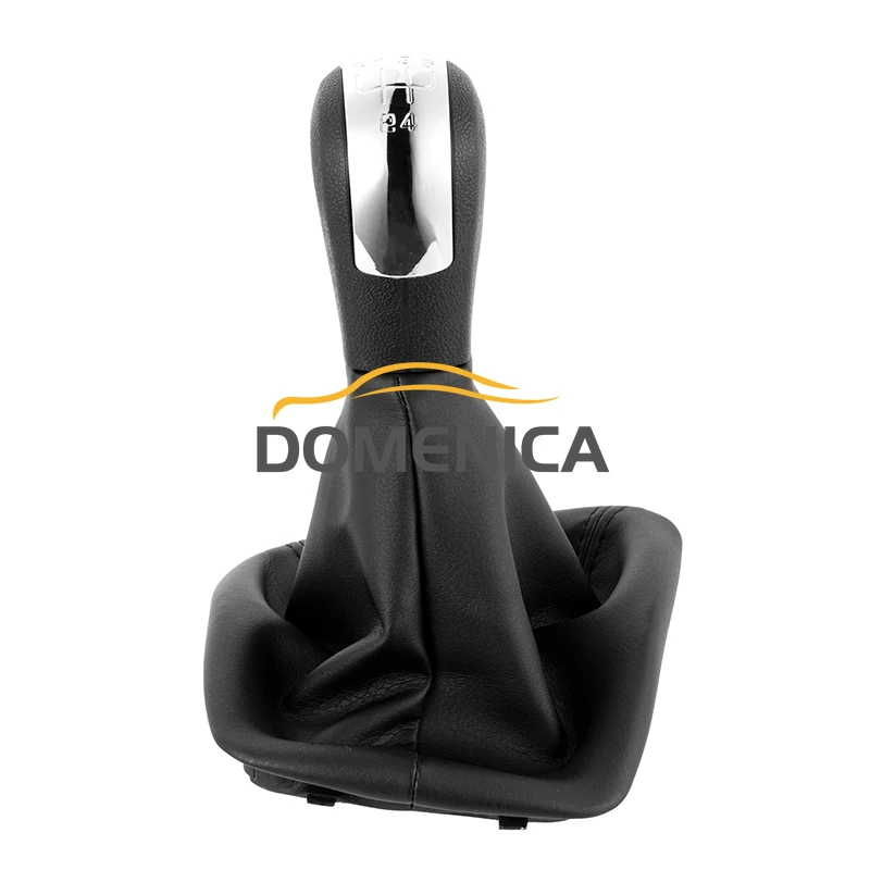 New High Quality Car Accessories for Skoda Octivia II 2004-2011 5 Speed Gear Shift Knob Lever Stick PU Leather Boot shifter MT