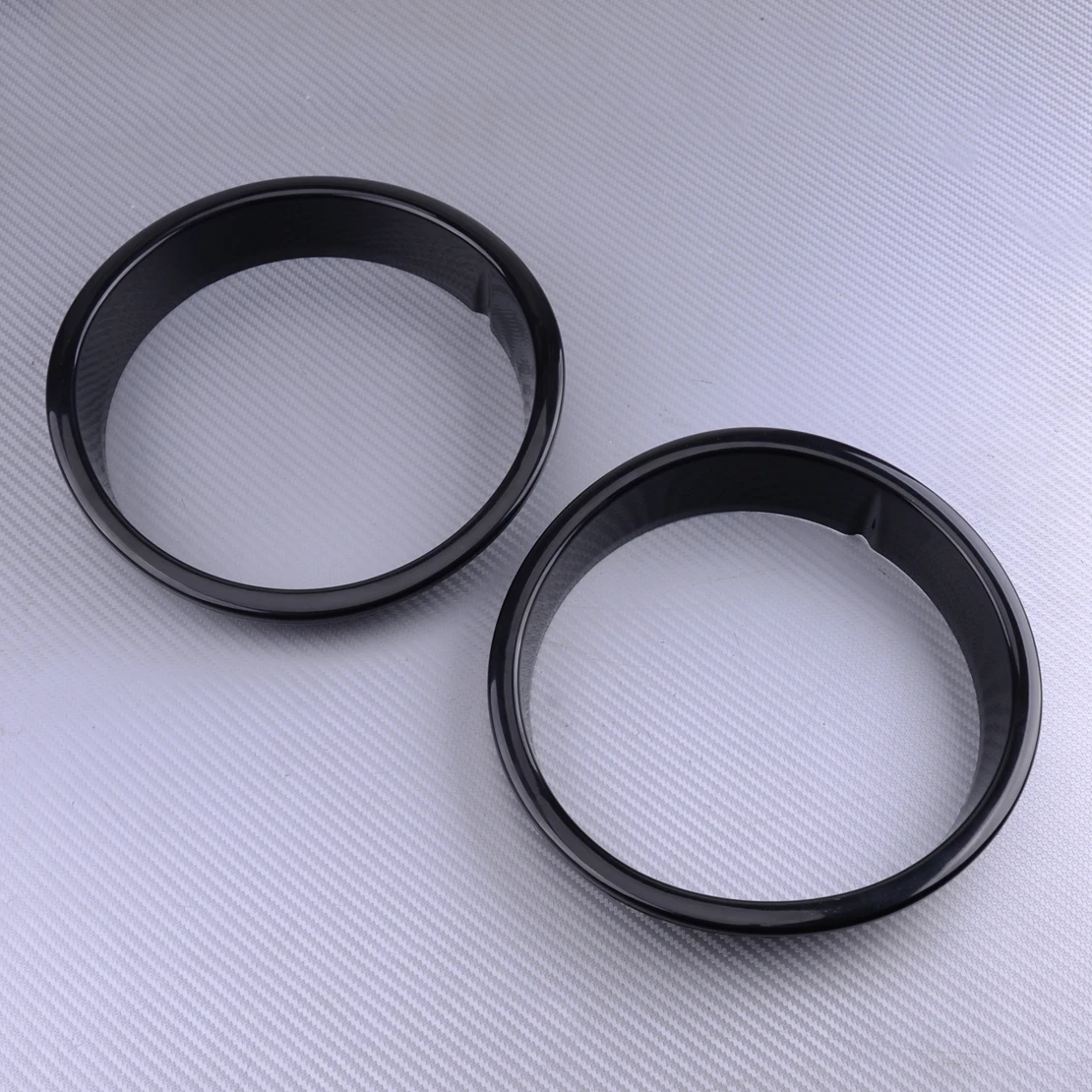 2Pcs Black Headlight Head Lamp Ring Bezel Cover Trim Decoration Fit For Jeep Wrangler TJ 1997 1998 1999 2000 2001 2002-2005 2006