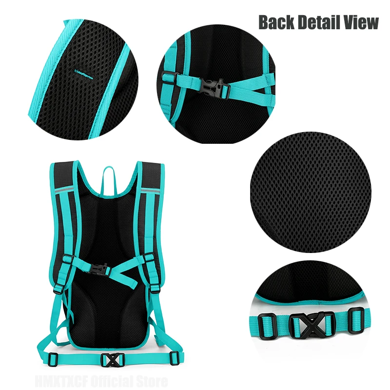 حقيبة ظهر من النايلون المقاوم للماء بسعة كبيرة، حقيبة رياضية خارجية عالية الكثافة للمشي لمسافات طويلة والتخييم والسفر وتسلق الجبال