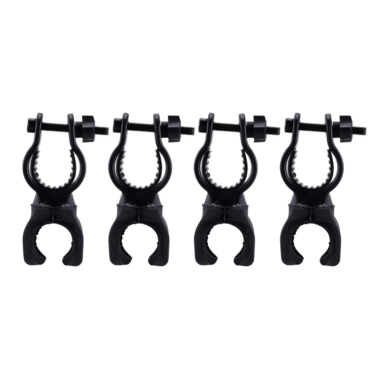 

4 pcs Degree Rotatable Flashlight Bike Holder Mount For Led Torch Light Handlebar Plastic Flashlight Holder Clamp Lamp Clip