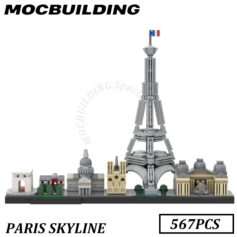 

Paris Skyline Display Moc Building Blocks Bricks DIY Construction Toys Gifts Christmas Present