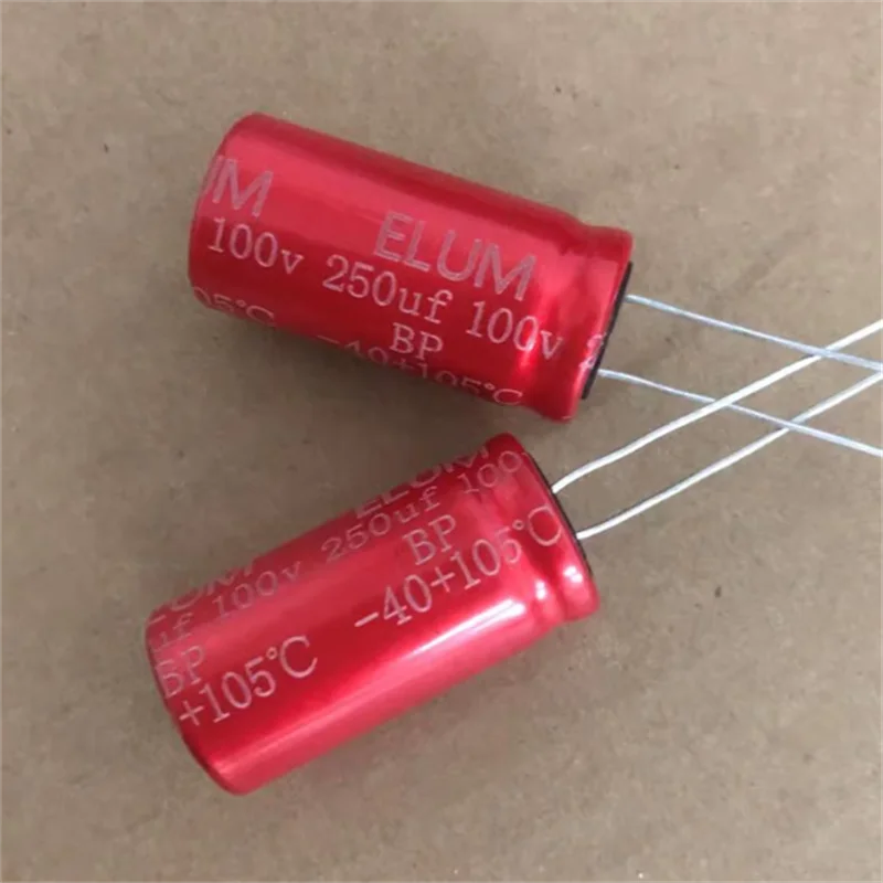 5pcs-100v-250uf-capacitor-eletrolitico-bp-sem-passo-para-crossover-de-Audio-mid-bass-250uf-100v-18x37