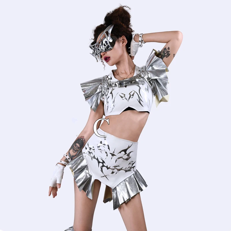 ドラッグクイーンコスチューム テックスタイル ポールダンス衣装 レディース ゴーゴーダンスコスチューム バー DJ DS ナイトクラブ コスプレ レイブ衣装 XS10048