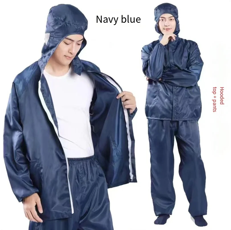 Unisex Reusable Anti-Static Safety Clothing With Pockets Dust-Proof Clean Paint Materials Isolation Split Type Work Clothes