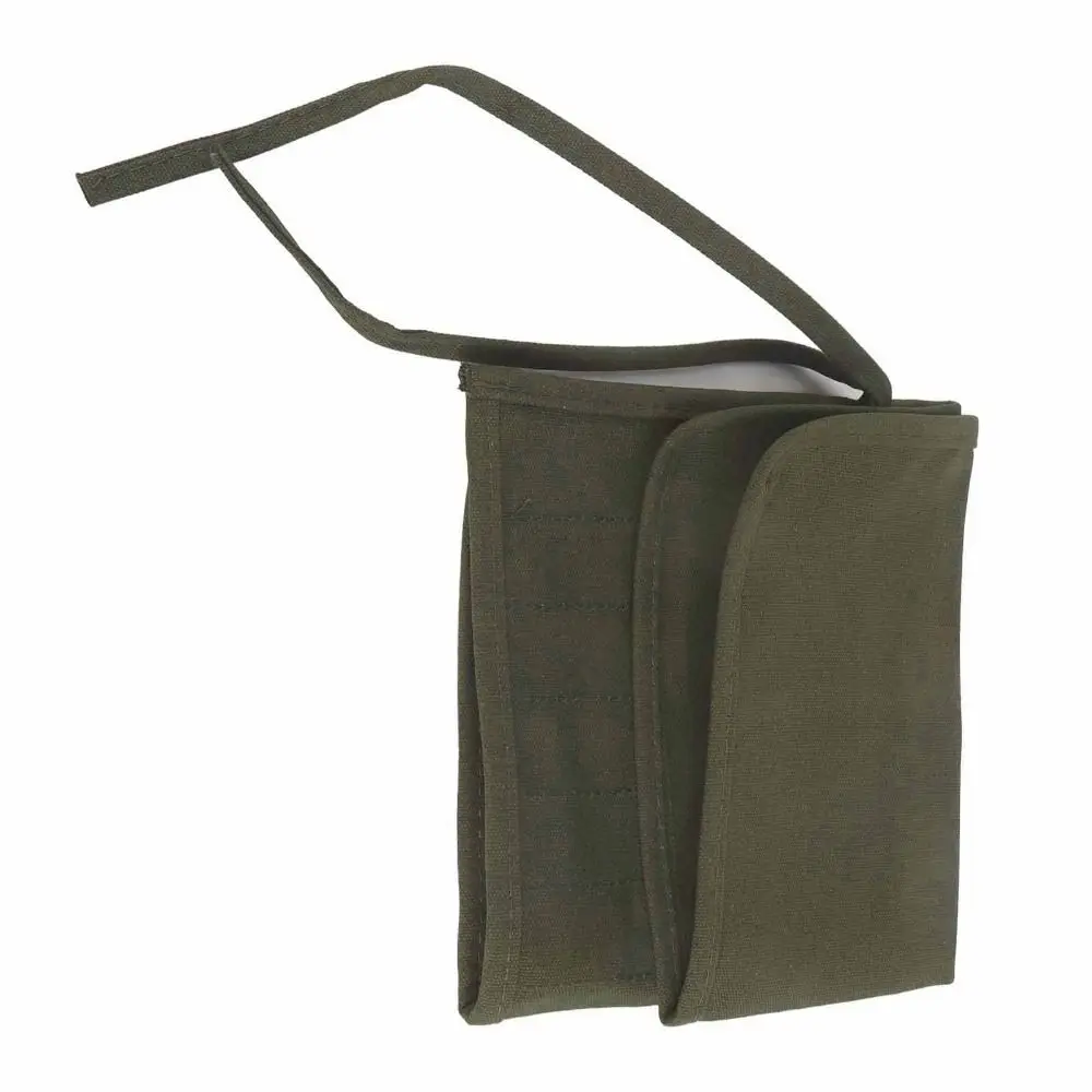 22 Slots Paint Brush Holder Canvas Black/ Dark Green Artist Brush Pouch Separate Pouches Portable Canvas Pencil Case