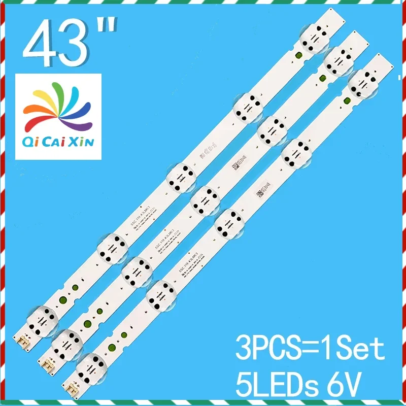 LED backlight strip for 43lm6300pub 43lm6300 43''LGIT_Y19_43LM63_REV07 43LM6300PLA HC430DU 5LED 423MM