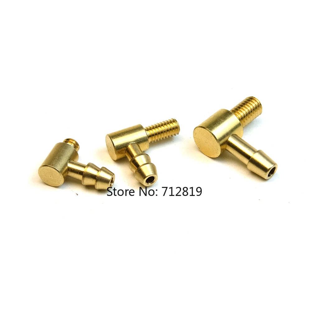Ugello acqua a vite M4/ M5 Ugelli di ingresso serbatoio carburante olio tipo L da 90 gradi per parti di collegamento barche a getto RC fai da te