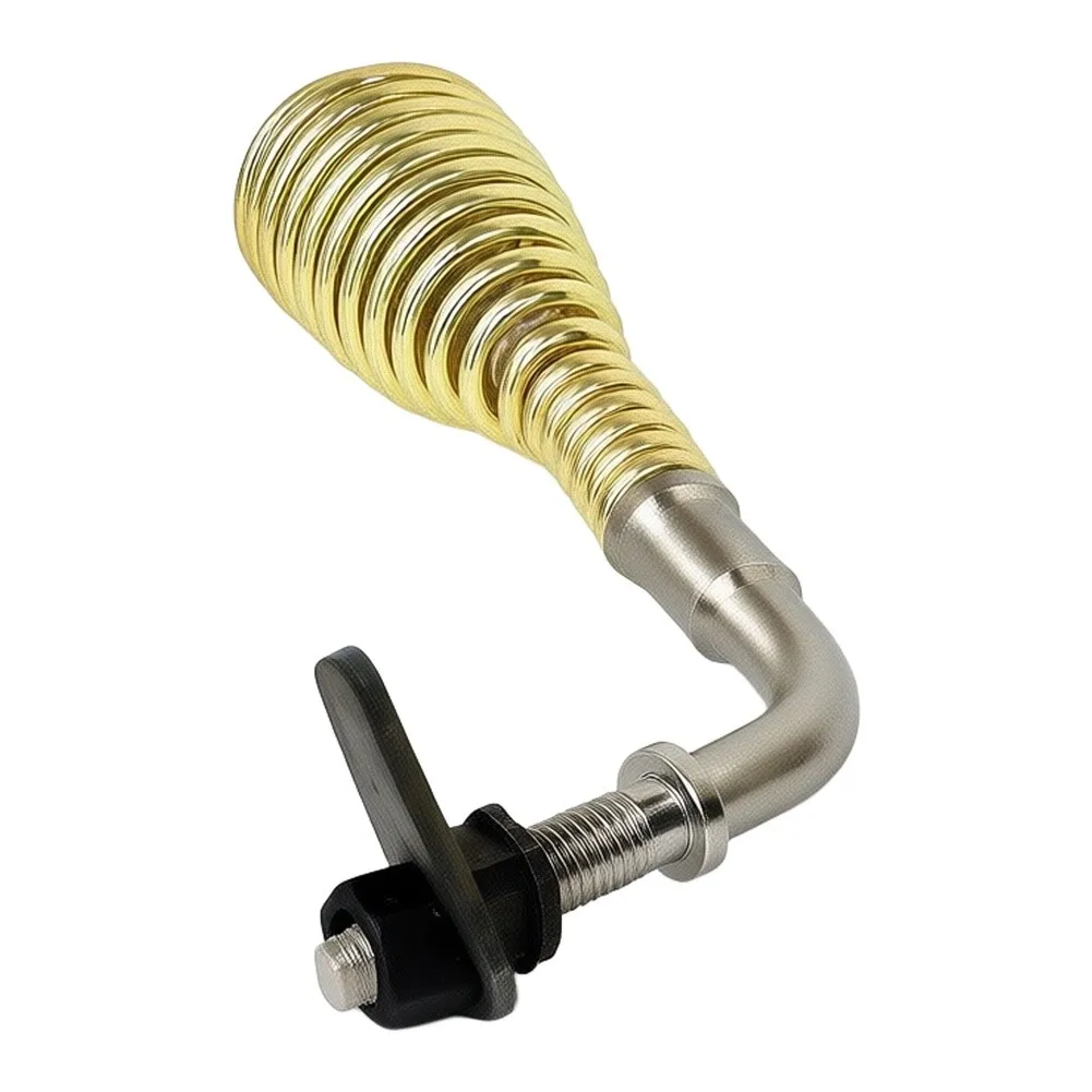 Brass-Plated Fireplace Latch Assembly with Spring Handle Optimized for Thermal Management and Door Closure Reliability