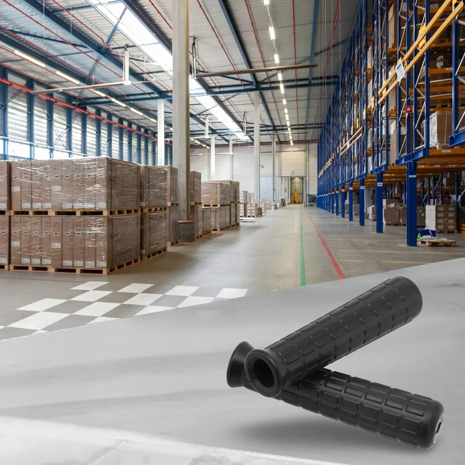 High Quality Rubber Handles Wheelbarrow 2 Piece 2* Weatherproof 2x Barrow Handle Black Grips Handlebar Non Slip