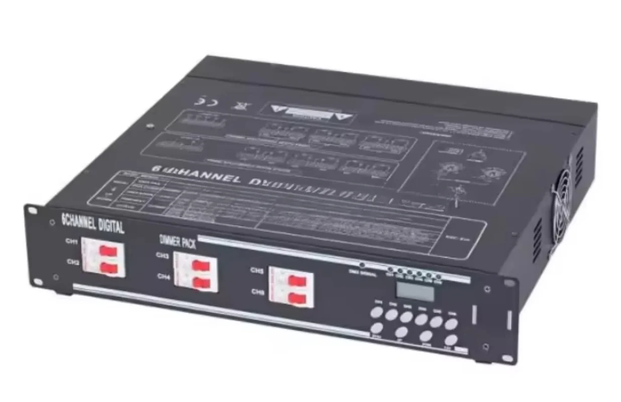 High Quality New 6 Channel Dmx512 Digital Dimmer Pack for Stage Lighting