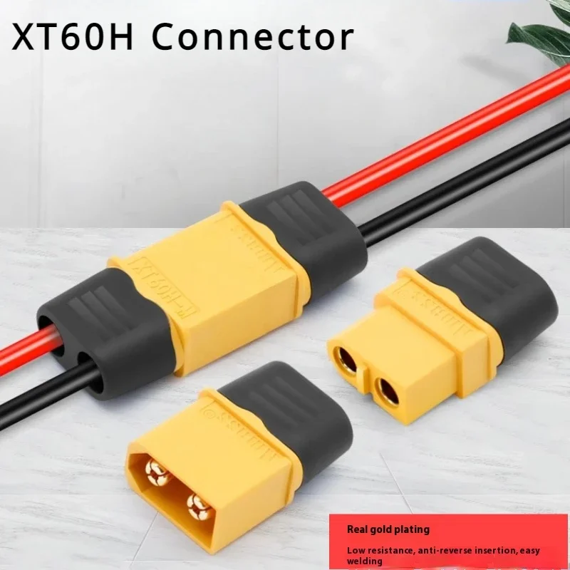 Xt60H XT 60 Connector Wire Connectors Electrical Bateria Lipo Butt Plug for Drone Solar Pannel Parts RC Car Airplane Accessories