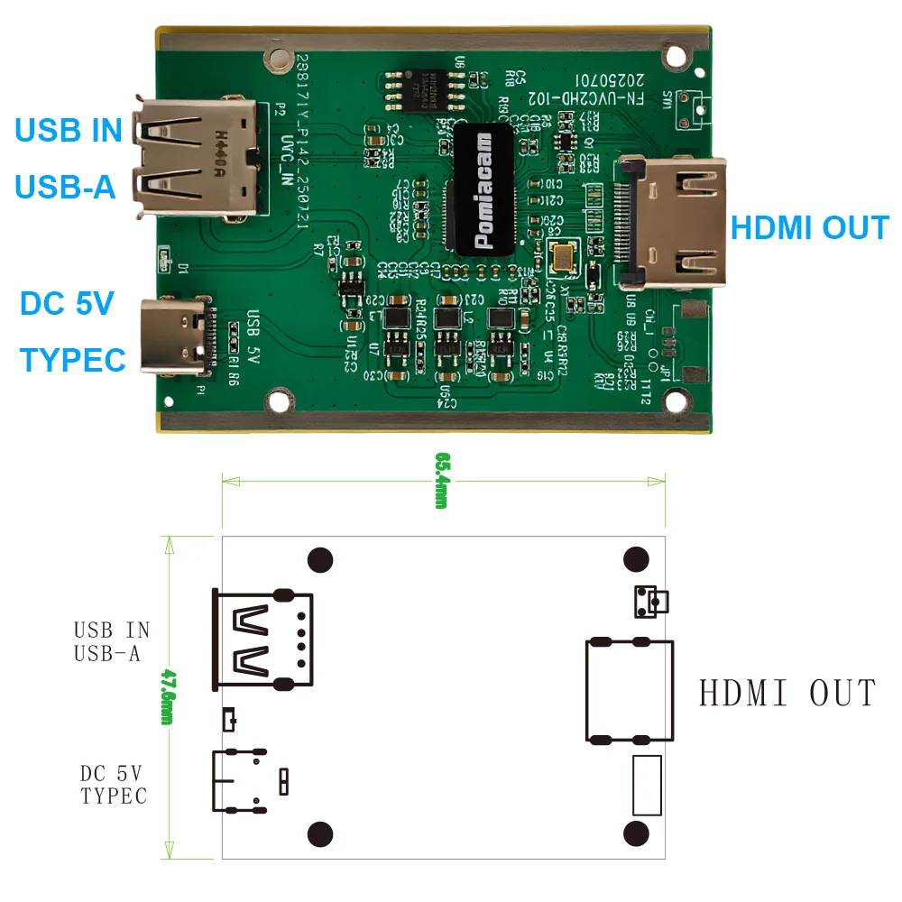 

Конвертер USB в HDMI для камеры DJI Osmo Pocket 3, поддерживает выход MJPEG 1080P, 60 Гц для потоковой передачи и монитора