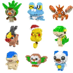 87 Style Pokemon Building Blocks Nanoblock Assembly Anime Picachu Charizard Blastoise Bulbasaur Gengar Bricks Toy for Kid Gift