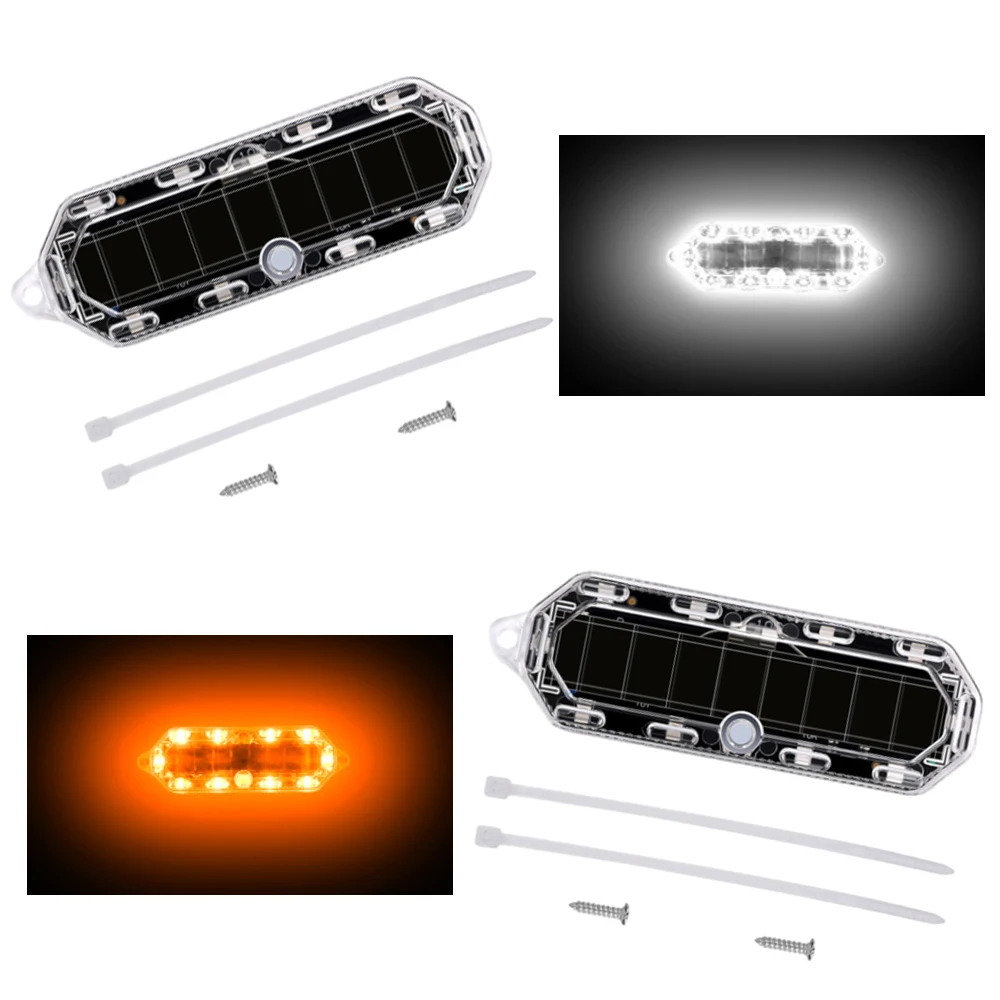 Solar Flashing Signal Light for Bicycle, Motorcycle, Car, SUV, and Van