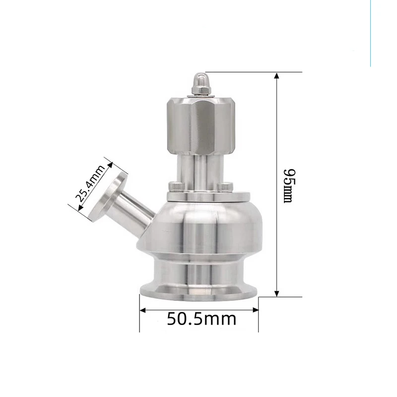 الفولاذ المقاوم للصدأ دليل صحي معقم صمام عينة هوائي صحي صمام أخذ العينات #1