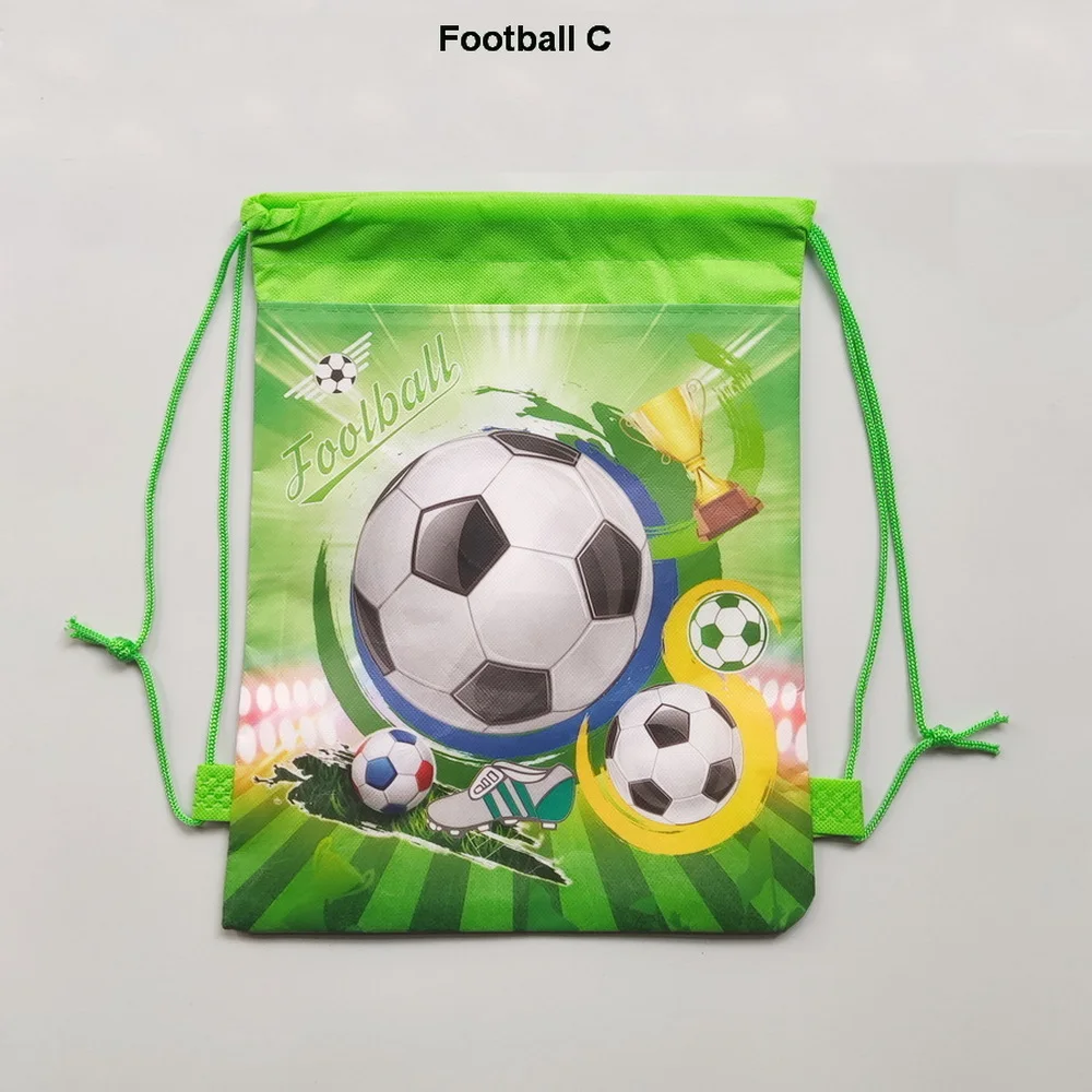 12pcs/Cartoon Football Non woven Bundle Pocket Football Enthusiast Party Gift Bag view 6