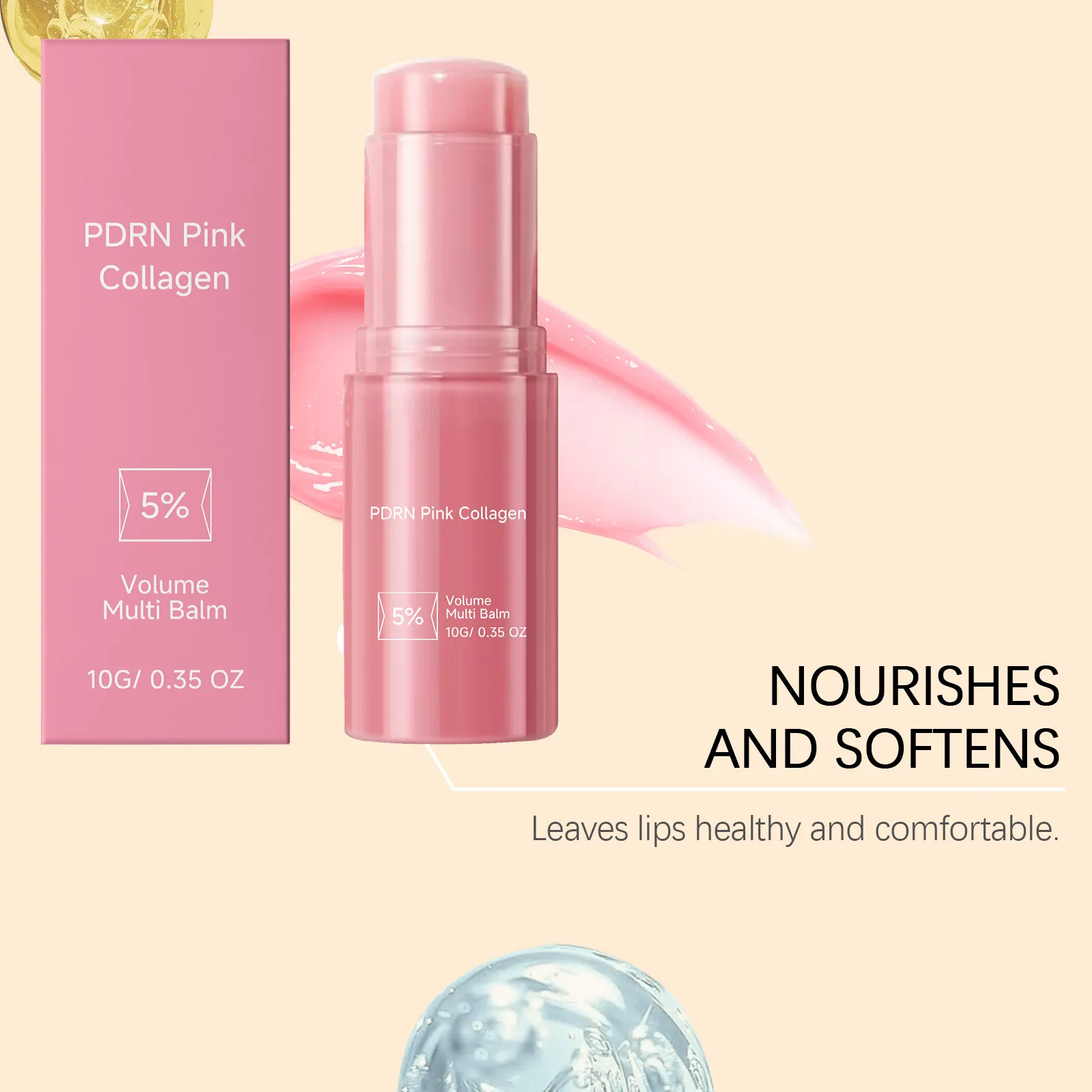 PDRN Collagen Multi Balm Face Lip Multi Use Reduce Wrinkle Improve Dryness Nourish Skin Barrier Repair Fine Lines Skin Care Balm