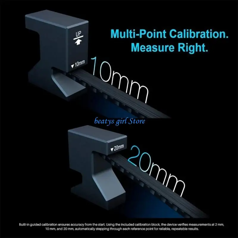 C7AB Calibration Tool ABS Digital Height Gauge For Toy Models 0.1Mm Accuracy 2Mm To 38Mm Ranges Easy To Use