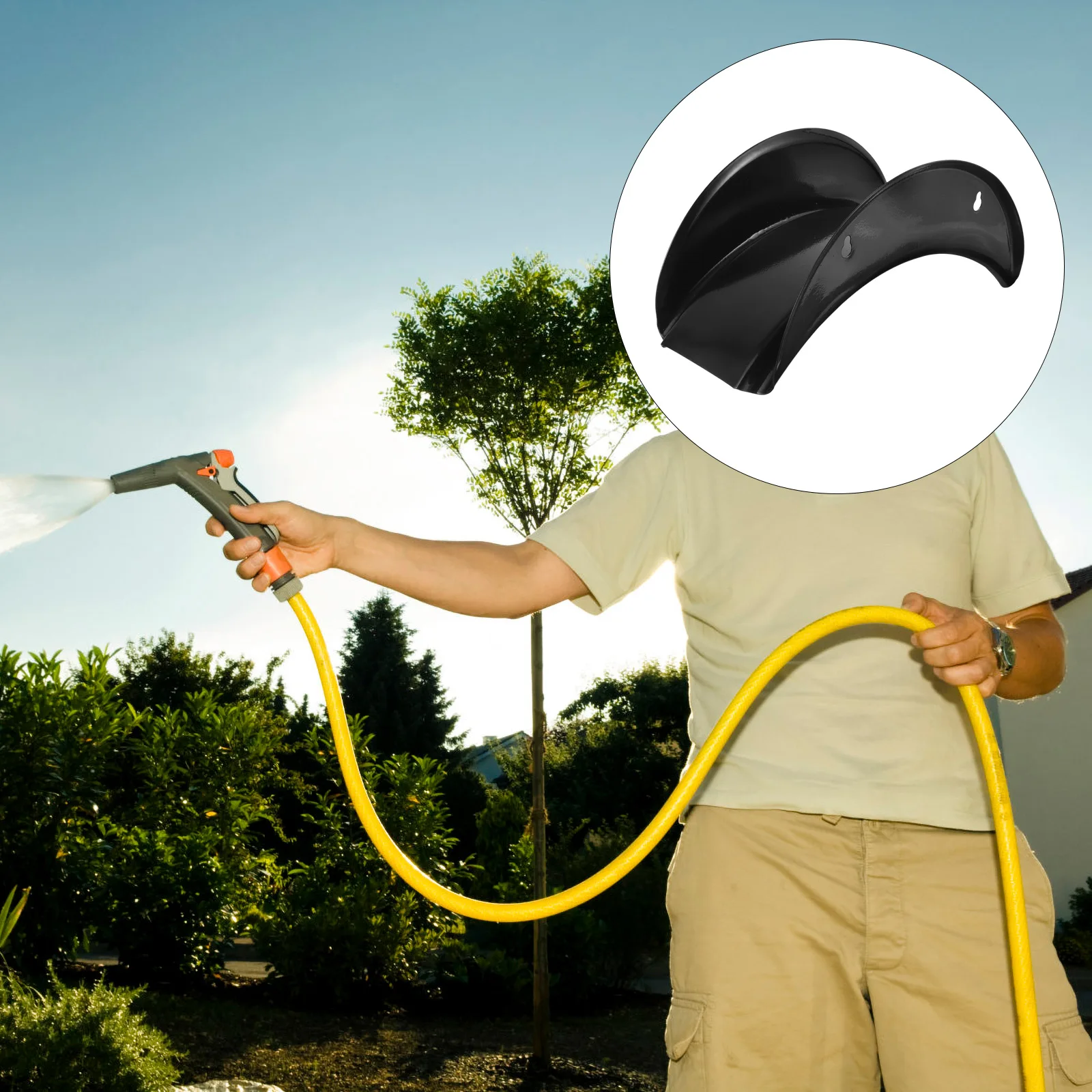 

Heavy Duty Hose Holder 30x11x14CM Iron Wall Mount Rack Car Wash Outdoor Faucet Pipe Hanger Garden Supplies Sturdy Easy