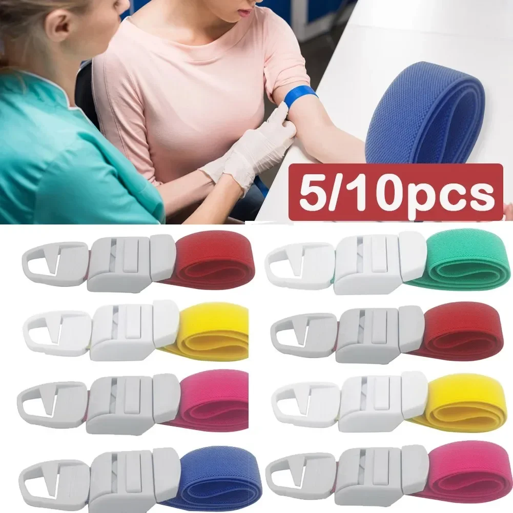 

5/10pc Buckle Type Medical Tourniquet Quick Release First Aid Bandage Life Saving Hemorrhage Control Camping Safety Survival