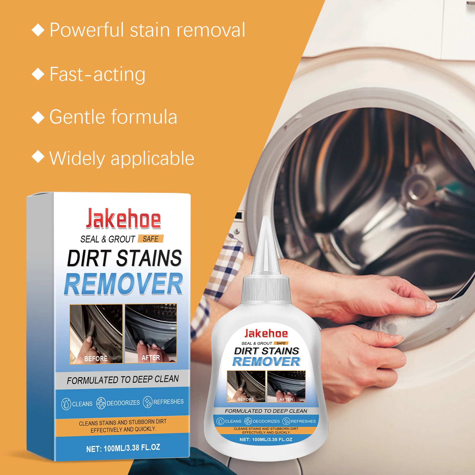 Mold Remove Gel Profession Strength Mildew Stain Clean Remove Fungal Spots Oil Stains Eliminate Musty Odors Mildew Repellent Gel