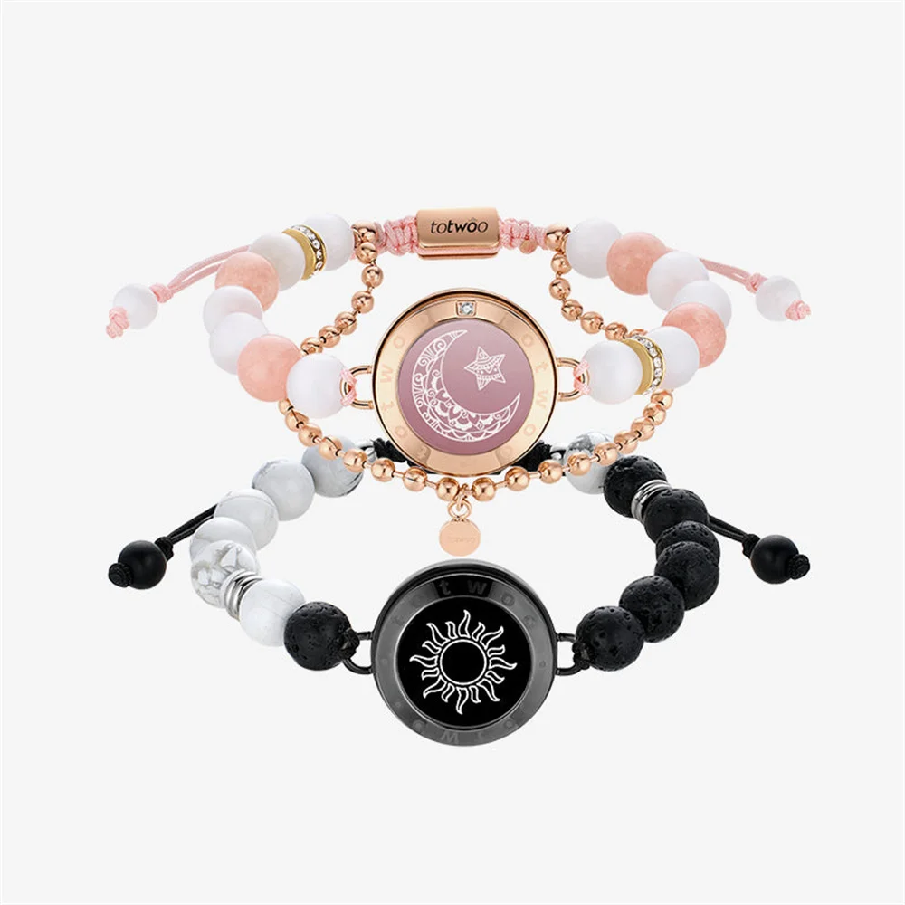 Totwoo Couples Light Up Bracelet Totwoo Bracelets/ Long Distance Couple  Bracelets/ Vibrating Bracelets For Couple/Touch