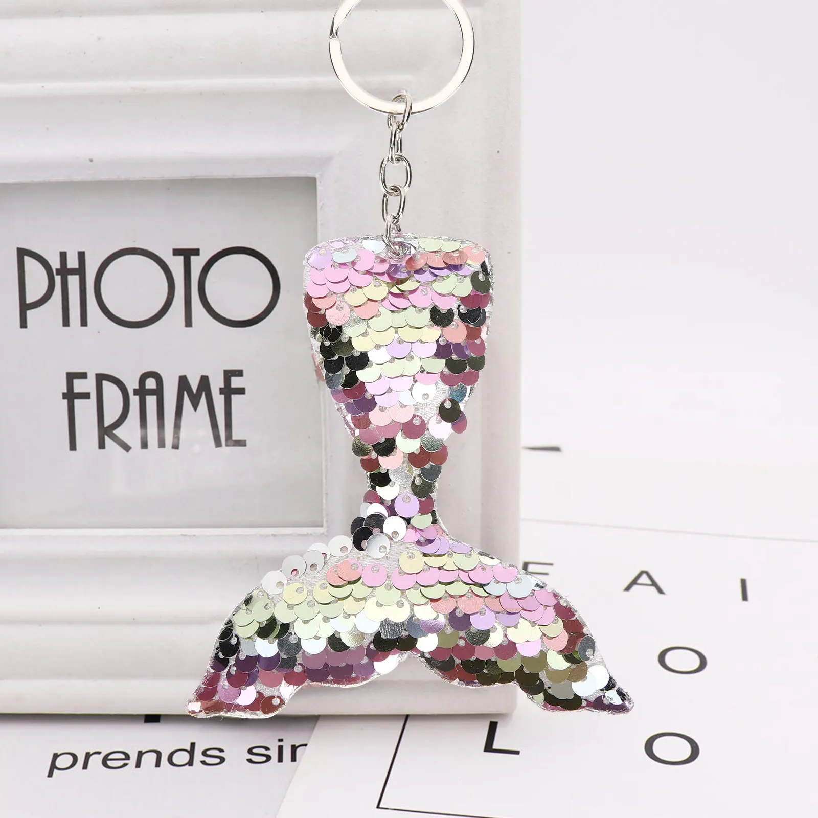 

6pcs Mermaid Tail Keychain Premium Key Ring Pendant For Car Keys Bag Charm Decorative Hanging Ornament Mermaid Party Favors