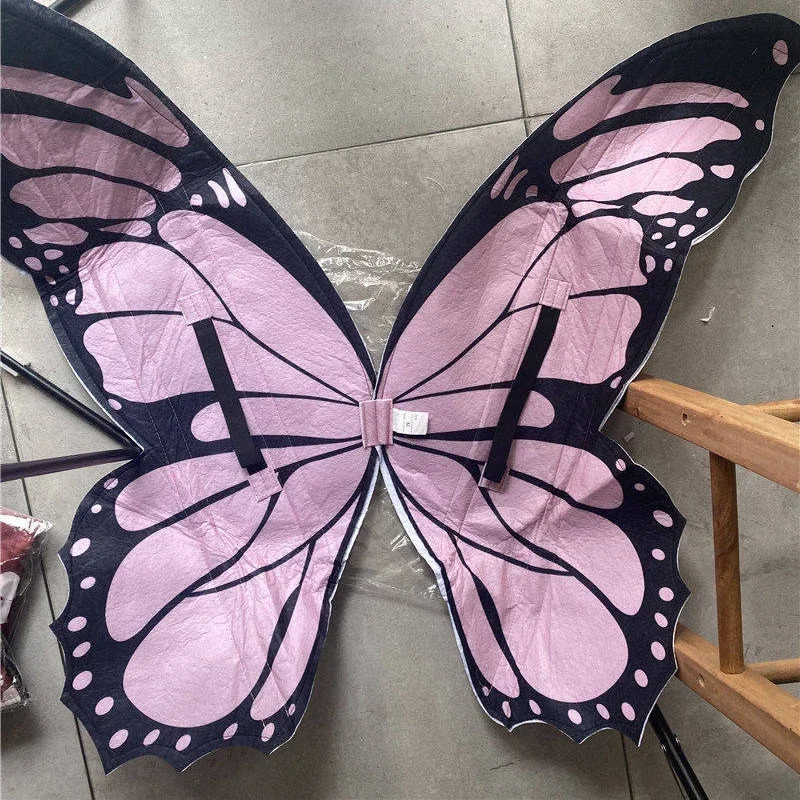 2025 Pink Butterfly Wings Cosplay Baby Halloween Costumes For Women Princess Children's Day Fancy Role Party Performance Parent