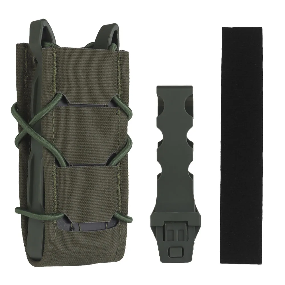 

FAST 9mm Magazine Pouch V2 Tiger Type Outdoor Hunting Flashlight Knife Holster Airsoft Mag Holder Bag MOLLE Tactical Belt Gear