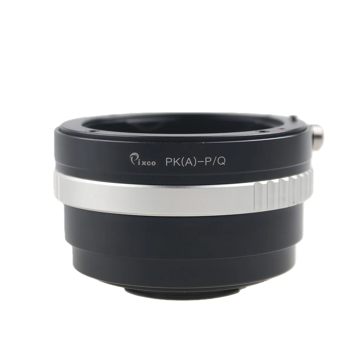 Adaptador de Montura de Lente Pixco PRO para Lentes Pentax K DA con Montura K a Cámaras Pentax Serie Q, Enfoque Infinito Mejorado
