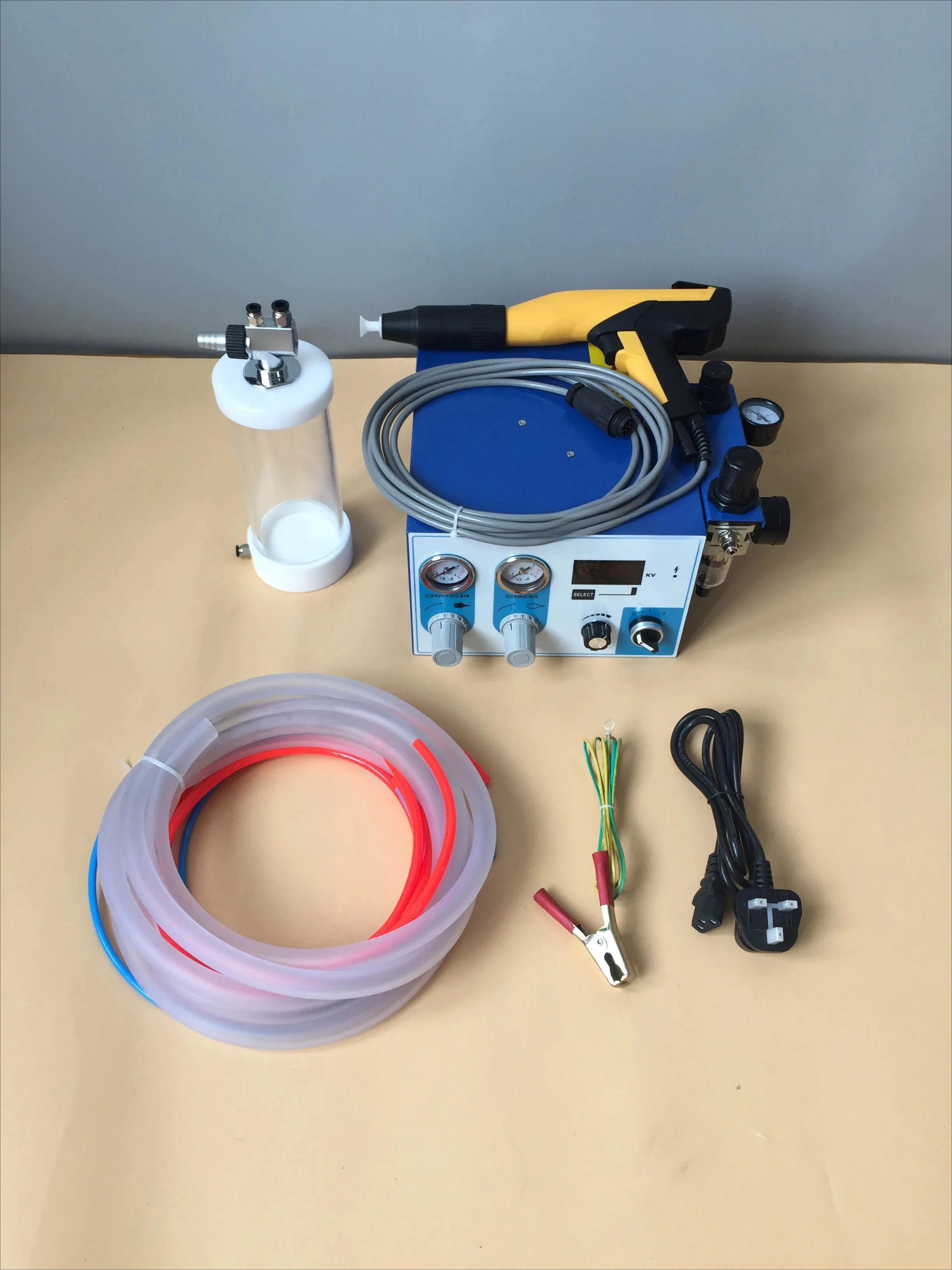 Tpaitlss Electrostatic Powder Coating Fludized Hopper Powder Coating Machine Kit HT-302TH