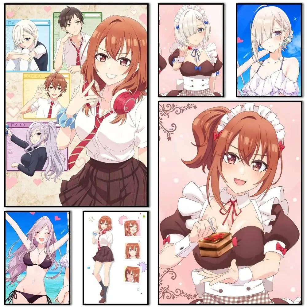 

Tomodachi no Imouto ga Ore ni dake Uzai Poster Self-adhesive Art Waterproof Paper Sticker Coffee House Bar Room Wall Decor