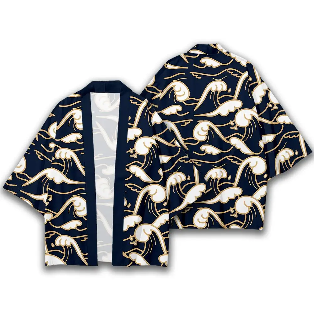 جديد اليابانية 3D المطبوعة نمط كيمونو للرجال والنساء التقليدية عارضة يوكاتا فضفاضة العصرية الرجعية الأزياء سترة سترة