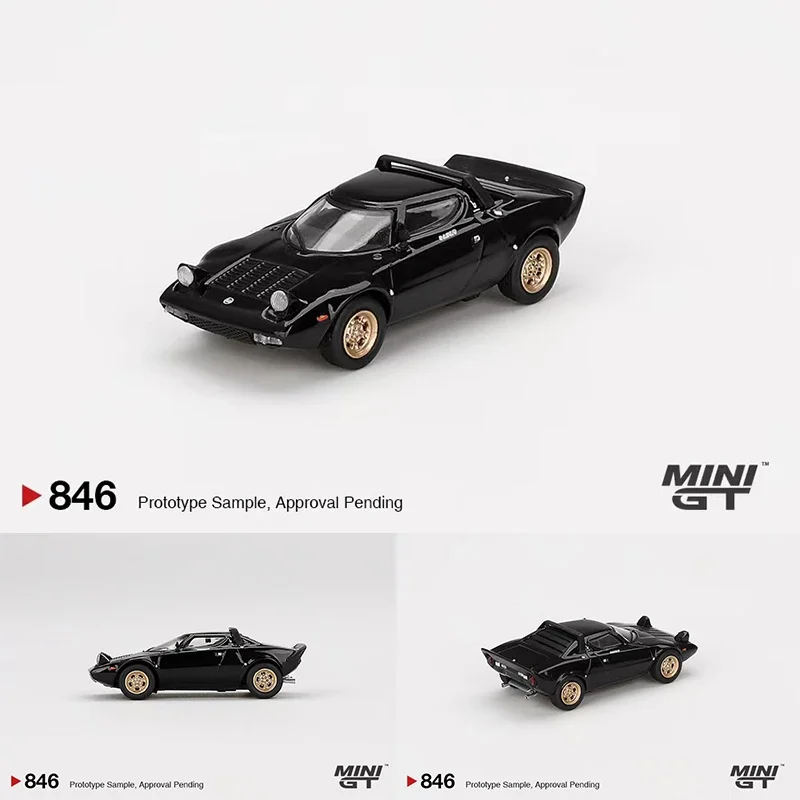 

In Stock MINIGT 846 1:64 Stratos HF Stradale Nero Diecast Diorama Model Collection Miniature Toys
