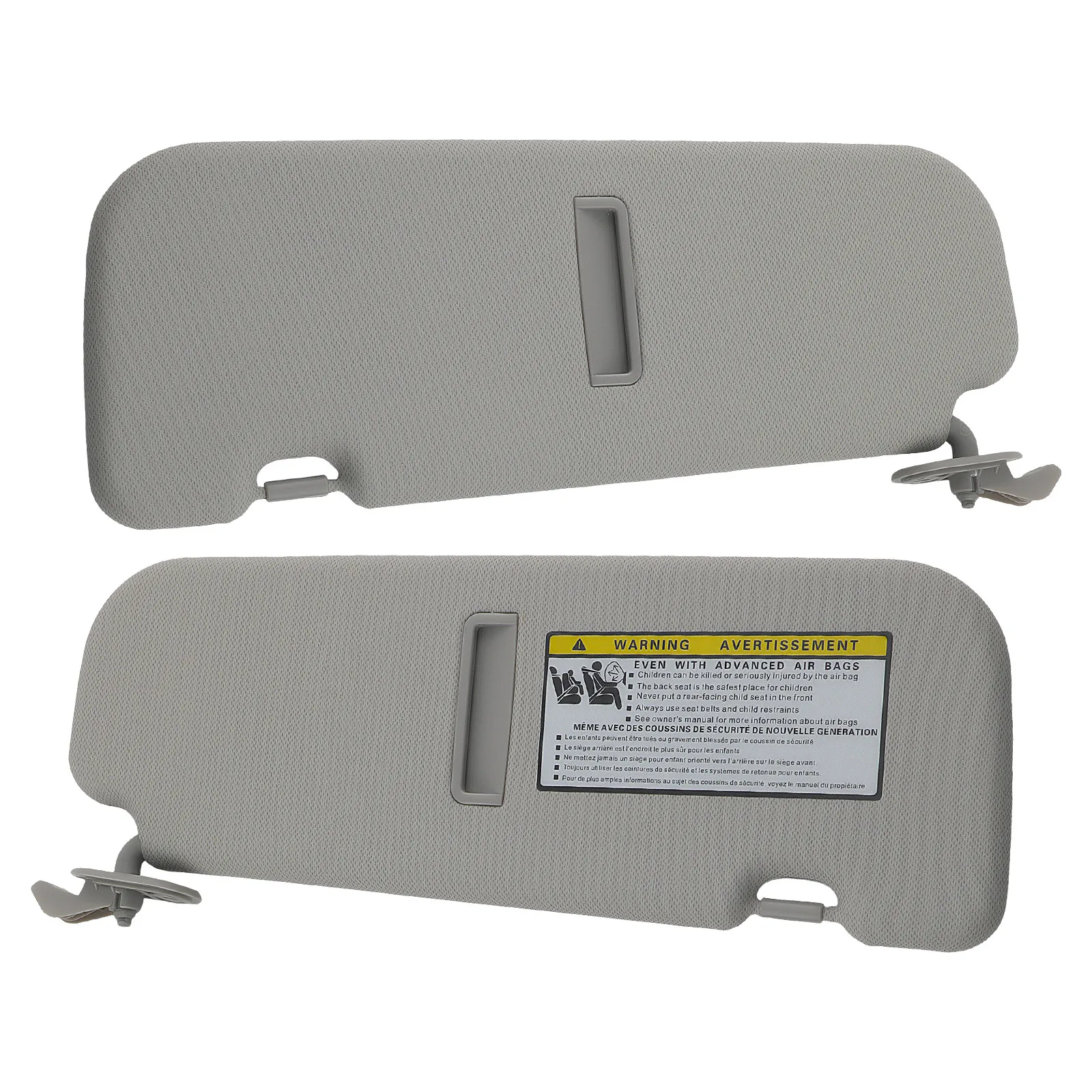 Pair Driver & Passenger Side Sun Visor for Hyundai Veloster 85220-2V140-TX 12-15