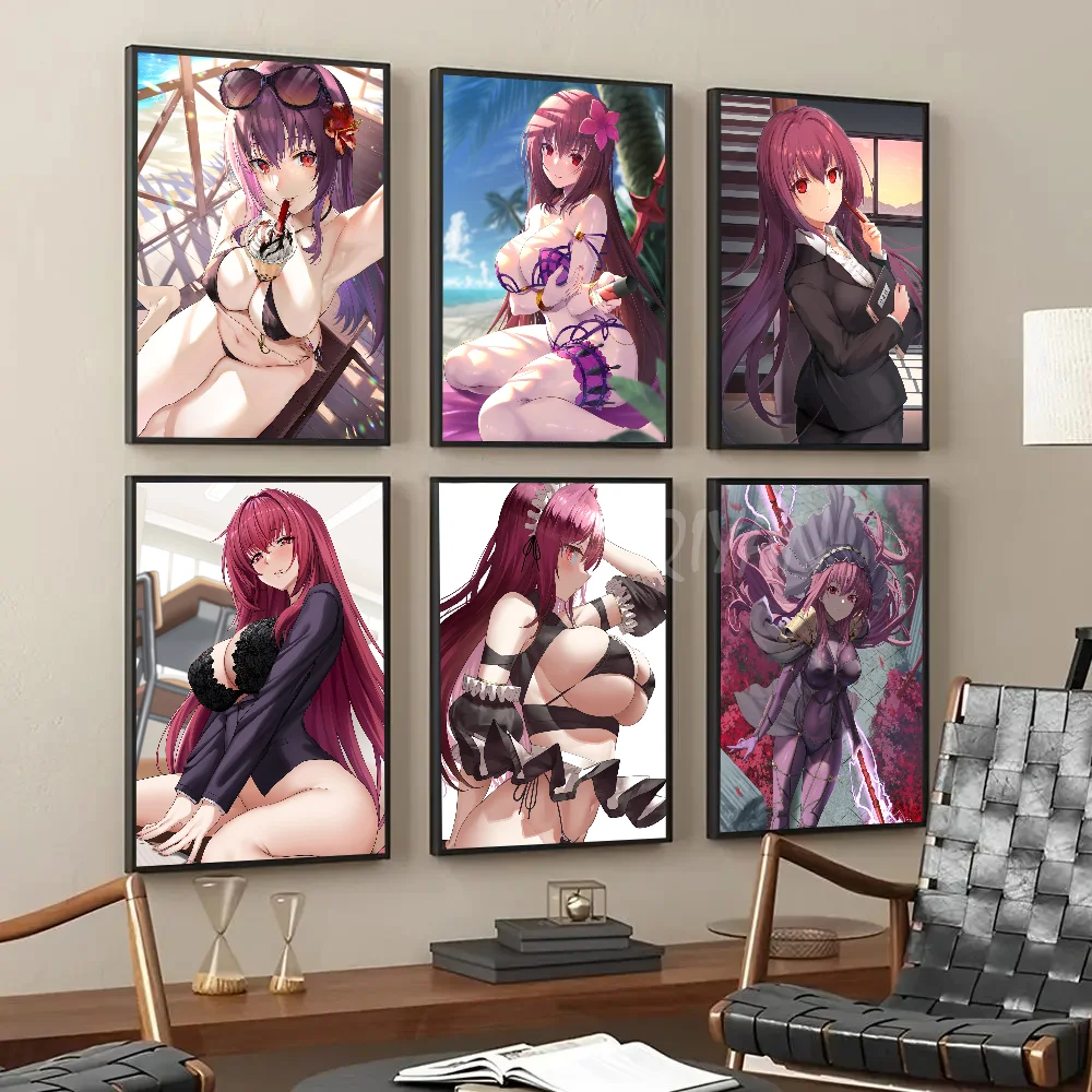 Game Anime Fate Grand Order Scáthach Poster Paper Print Home Living Room Bedroom Entrance Bar Cafe Art Painting Decoration