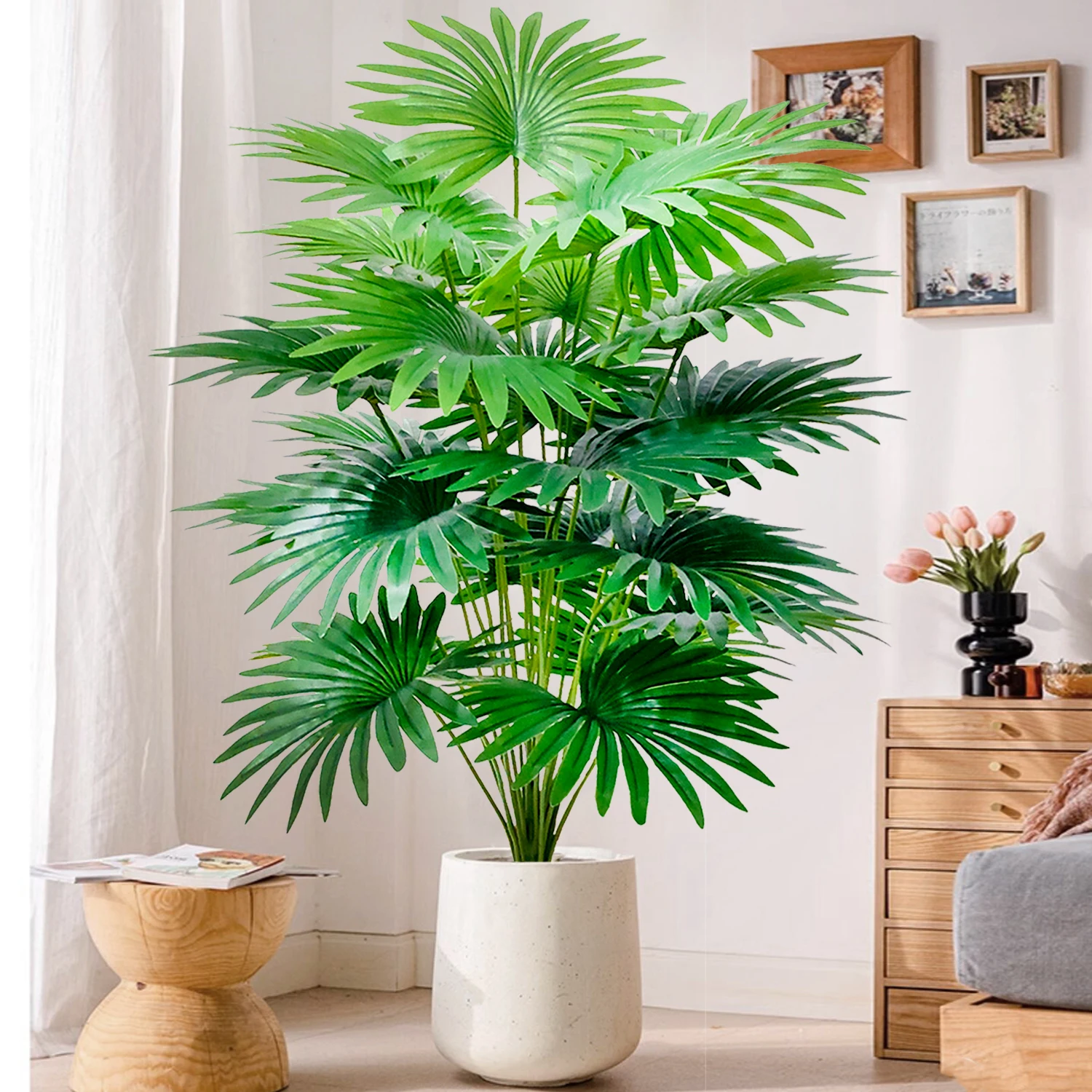 105 cm/41,33 inch kunstmatige waaierblad tropische plant grote nep palm kantoor thuis vakantie decoratie