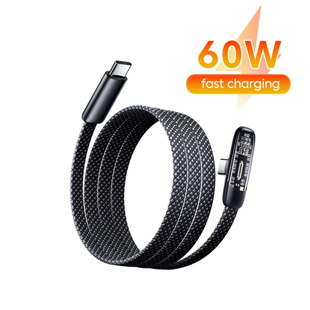 Type C to Type C Cable PD 60W Fast Charging USB C Cord for iPhone 17 16 15 Pro Max Plus Huawei Samsung Xiaomi Data Wire