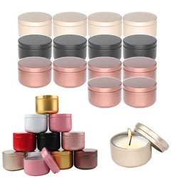 20Pcs/lot 50g Aluminum Round Box with Lid for Candle Tea Containers Empty Jar Storage Pot Refillable Cream Cosmetic Container