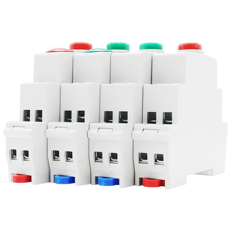 1 قطعة نوع السكك الحديدية التيار المتناوب تيار مستمر دفع زر إشارة مؤشر مفتاح لمبة 220 فولت 24 فولت 50/60 هرتز أخضر أحمر #3