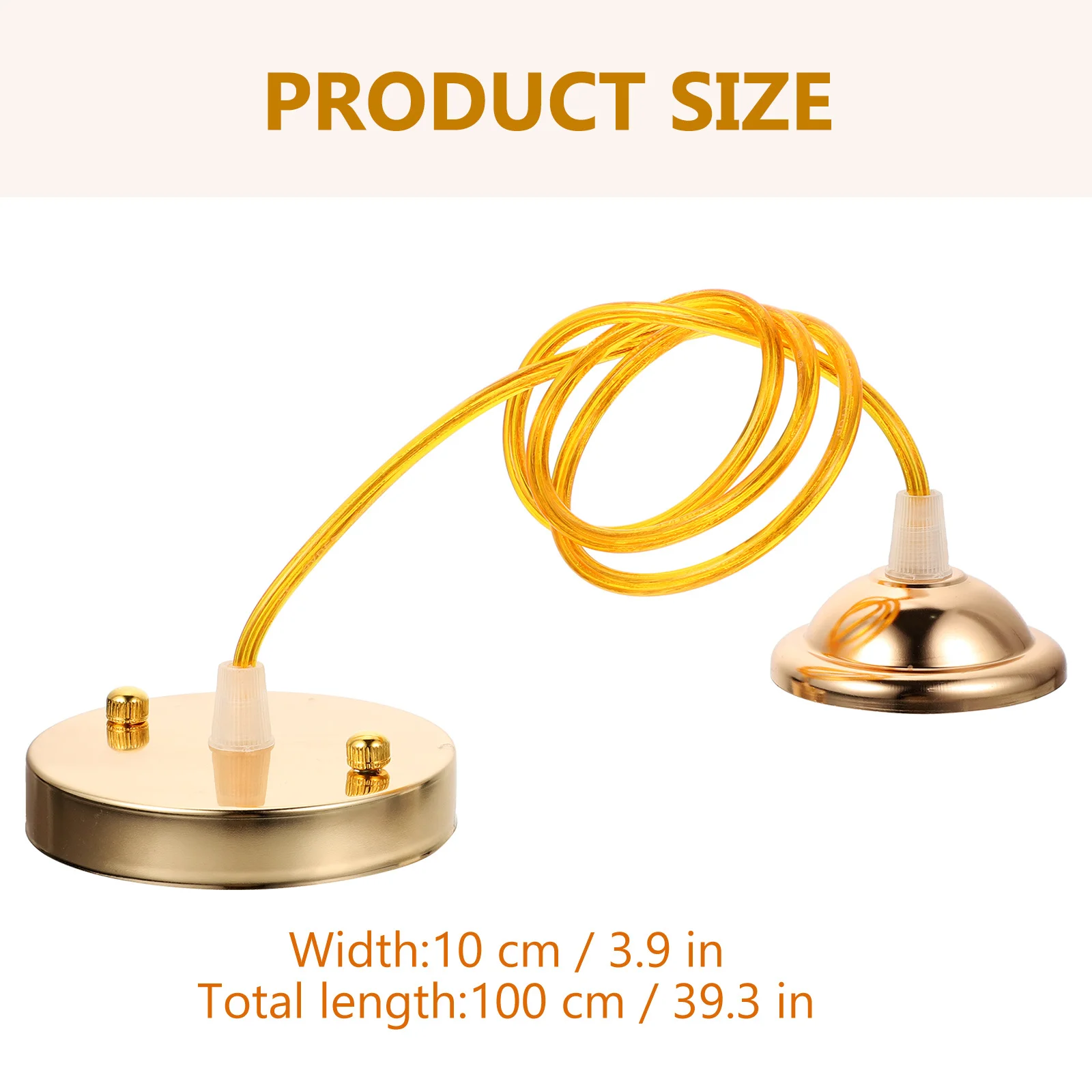 

2Pcs E27 Ceiling Light Holder Metal ABS Lamp Holder Cable Set for Pendant Lamp Ceiling Canopy for Chandelier Lighting