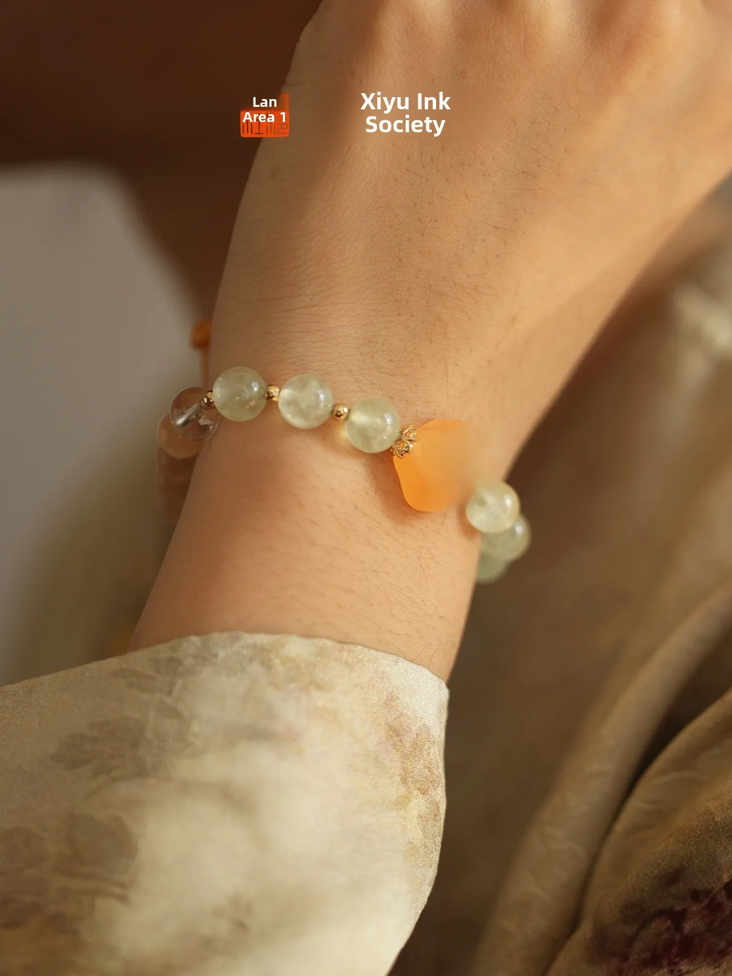 Pulsera de gelatina de mandarina, regalo creativo de estilo chino para mejores amigos y parejas, celebración de cumpleaños, diseño festivo y moderno