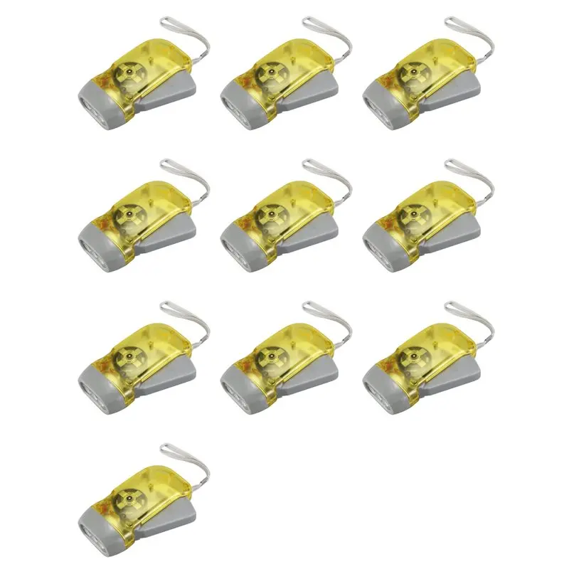 

ABSE-10X 3-светодиодный динамо-фонарик с заводным фонариком, ручной пресс, рукоятка NR для кемпинга