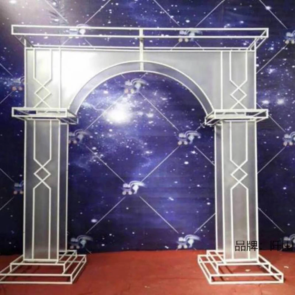 

Good Quality Pvc Acrylic White Arched Weddding Backdrop For Giant Event Activity