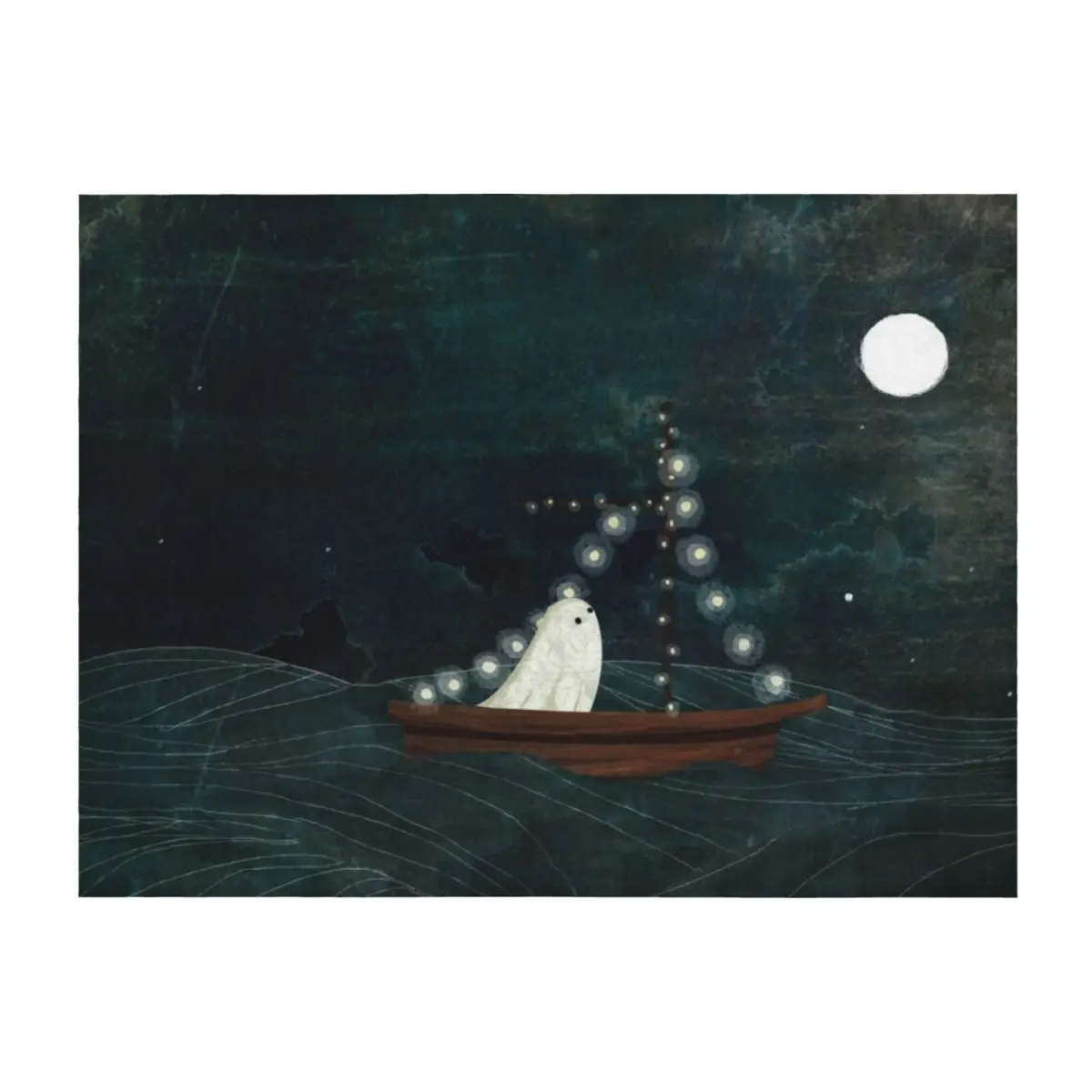 

Ghost Boat Ride Throw Blanket Sofa Travel Shaggy for winter Blankets