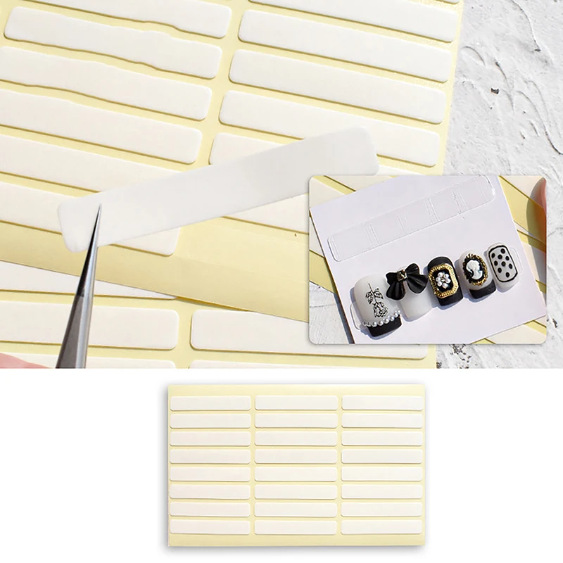 Strip Oval Nail Adhesive Sticker Nail Stand Double Sided Tape For False Nails Display Stand Manicure Tips Show Stand Holder Tool