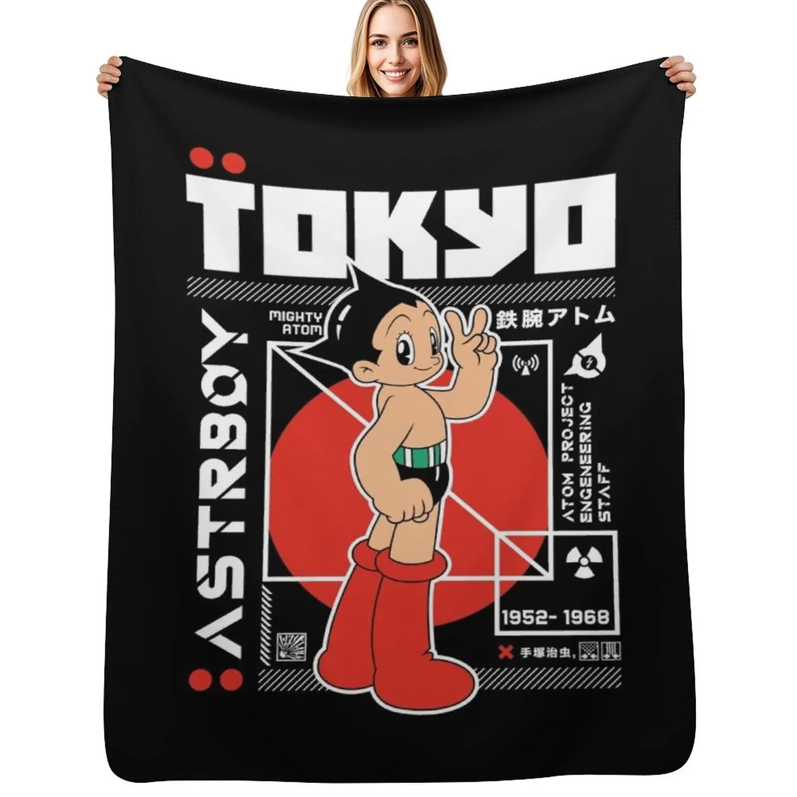

The mighty Atom Throw Blanket decorative Thermal Blankets