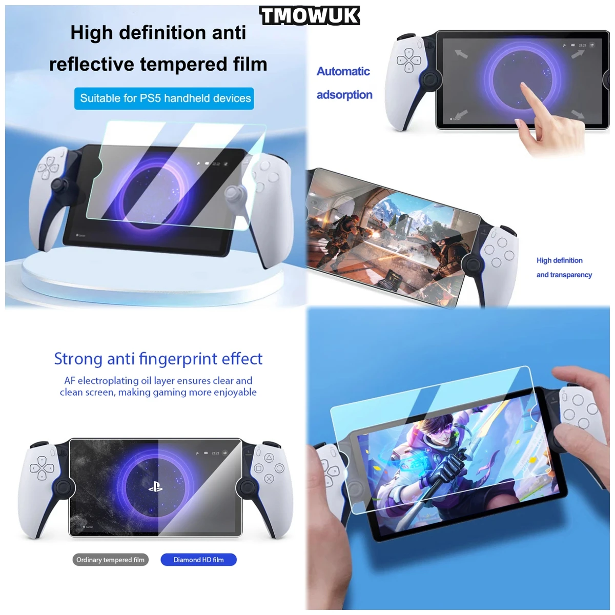 

Oleophobic Coating Screen Protector For Sony PlayStation Portal 5 PS5 - Fingerprint Resistant