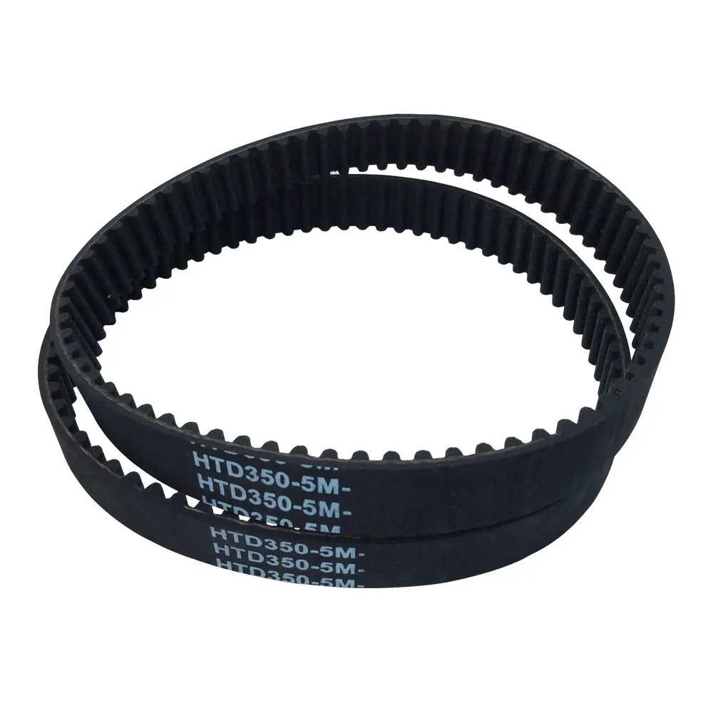 2Pcs/Pack HTD 5M Rubber Timing Belts Closed-Loop 350mm Length 70 Teeth 15mm Width Industrial Timing Belt