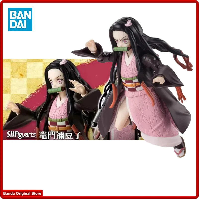 

100% In Stock Original Bandai S.H.Figuarts SHF Kamado Nezuko Demon Slayer Kimetsu No Yaiba Anime Collection Figures Model Toys